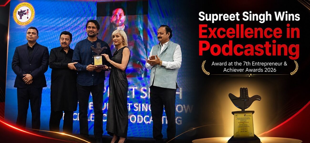 Supreet Singh podcasting award 2026