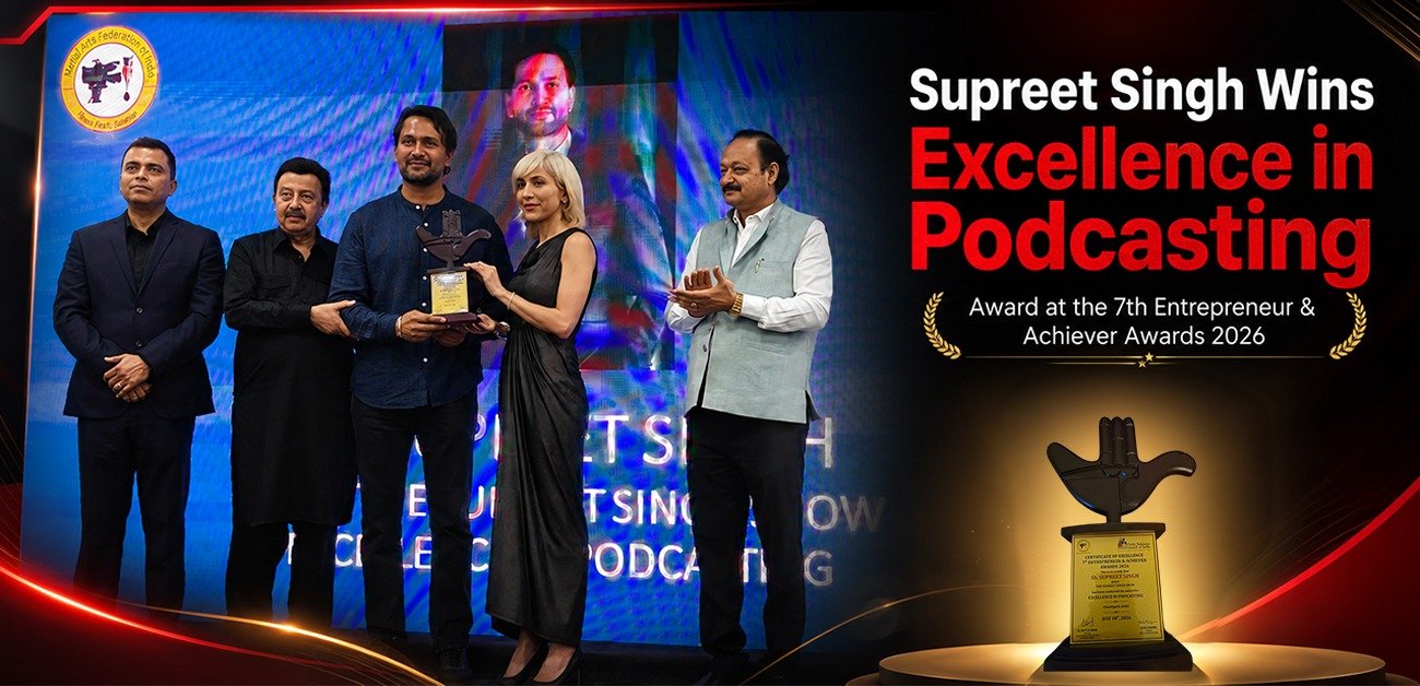 Supreet Singh podcasting award 2026