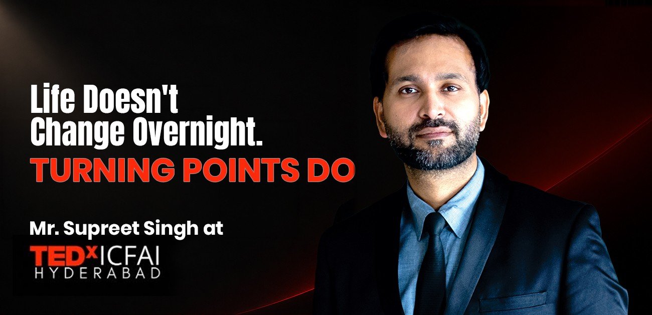 Supreet Singh at TEDxICFAI Hyderabad